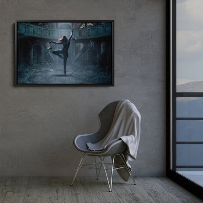 Black Widow Poster Marvel - Canvas Wall Art Decor