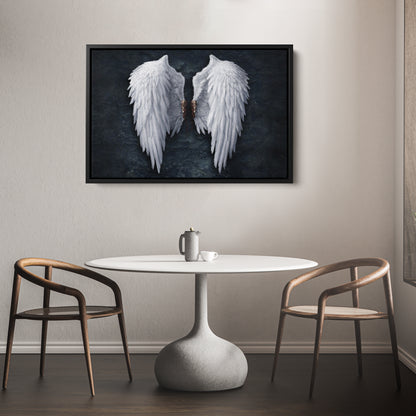 Banksy Angel White Wings Canvas Wall Art – Iconic Urban Art Print