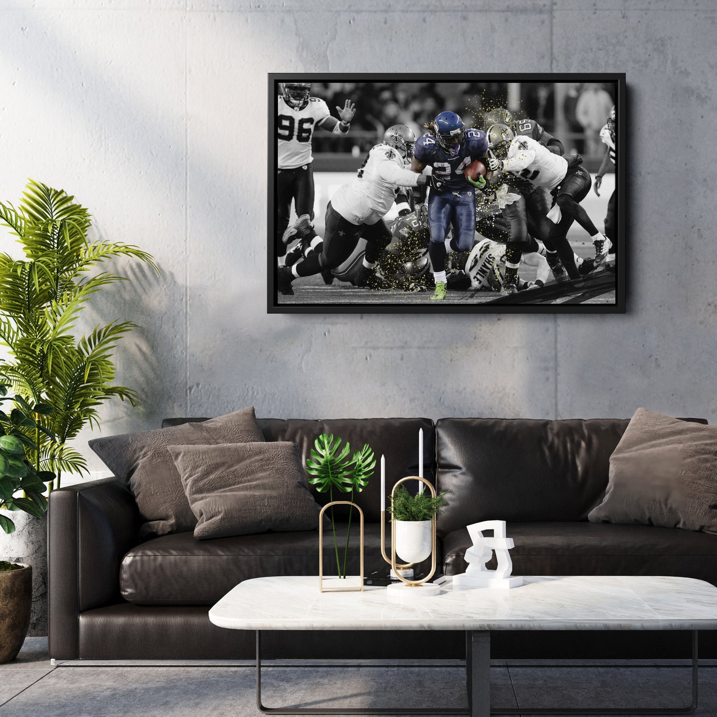 The Beast Quake Seattle Seahawks Canvas Art - NFL Sports Decor Poster