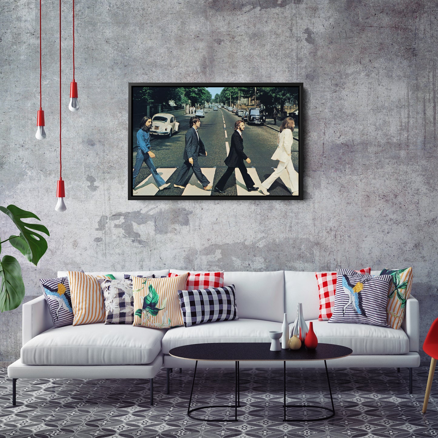 The Beatles - Iconic Abbey Road Canvas Wall Art Decor