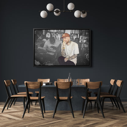 Mac Miller Poster Rapper Canvas Art – A Tribute to a Musical Icon