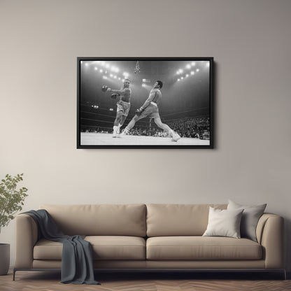 Muhammad Ali Boxing Knockout Canvas Art – Legendary Sports Fans Decor