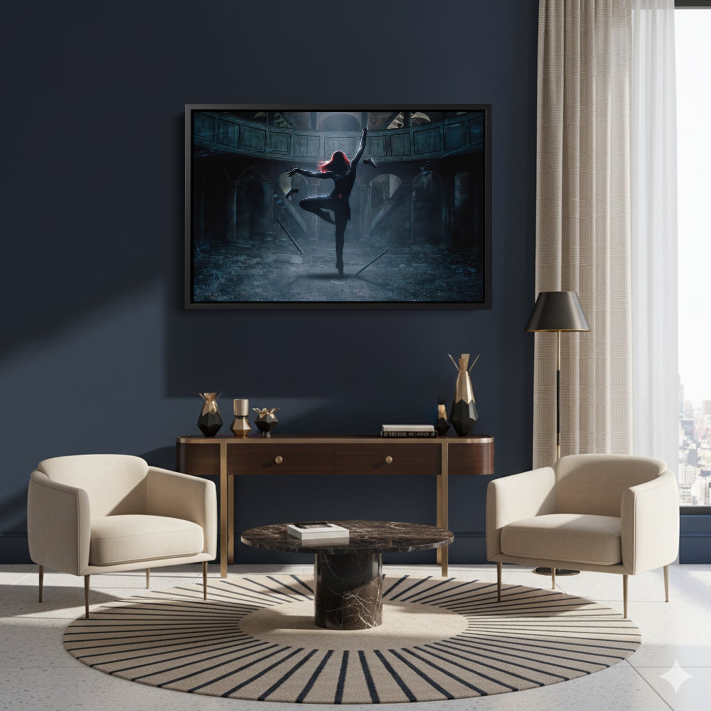 Black Widow Poster Marvel - Canvas Wall Art Decor