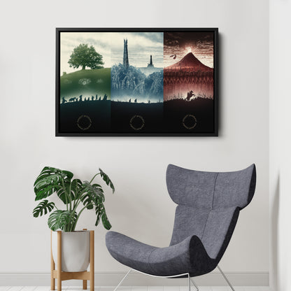 Lord of The Rings Trilogy Canvas Wall Art – Epic Movie Decor