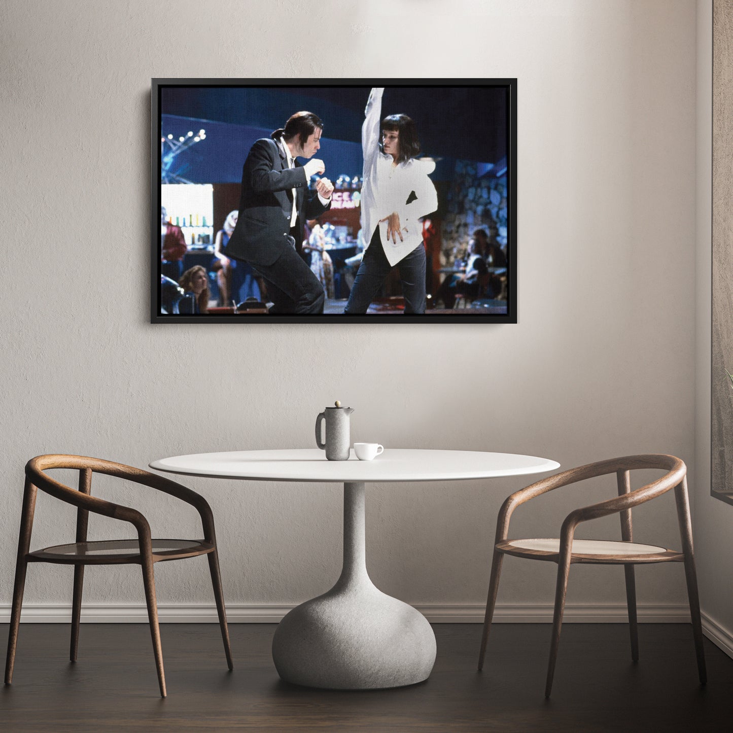 Pulp Fiction Dance Contest Canvas Wall Art – Timeless Movie Moment Decor