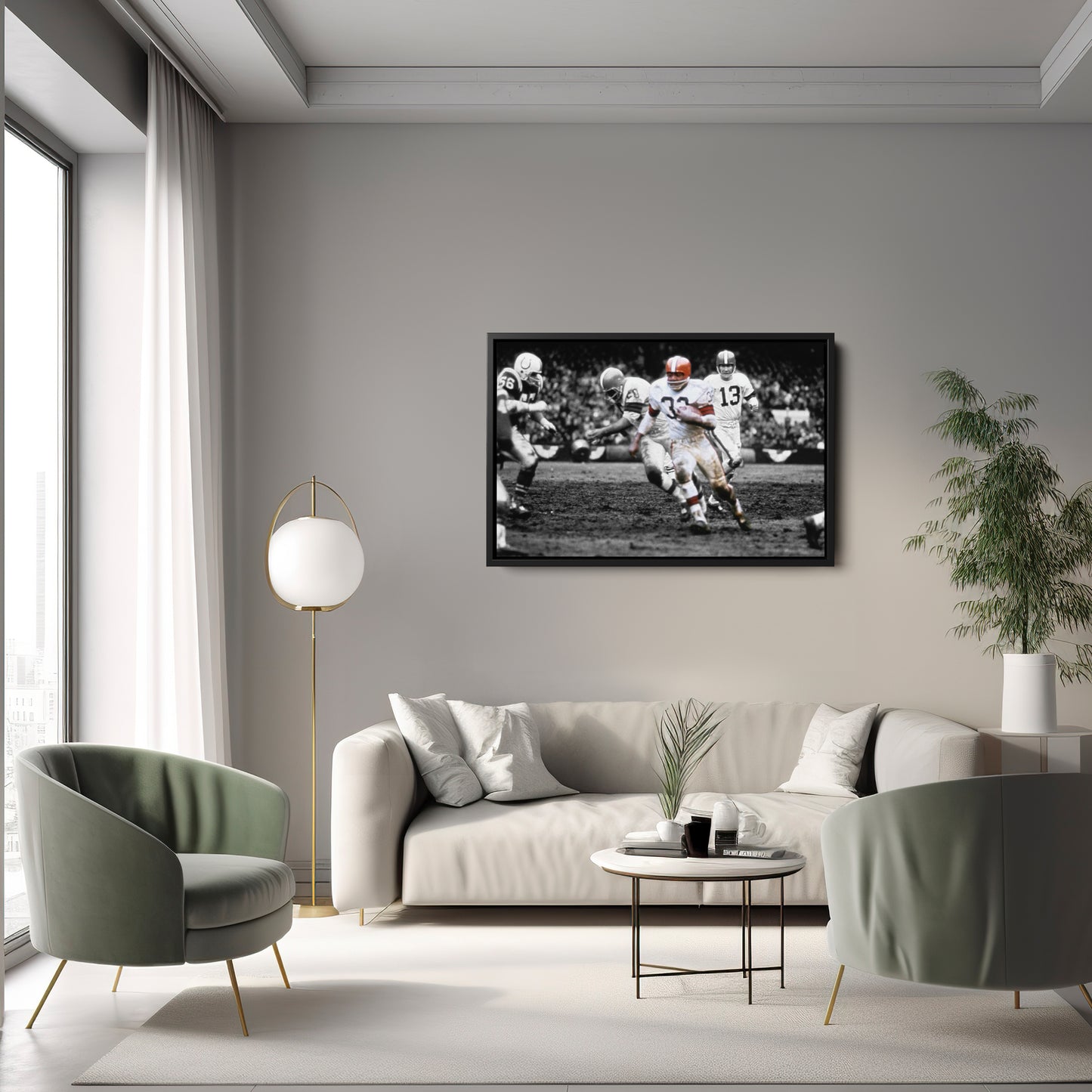 1964 NFL Championship Cleveland Browns Canvas Wall Art Decor - Legendary Sports Poster