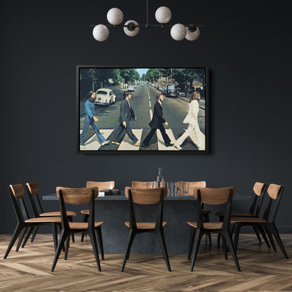 The Beatles - Iconic Abbey Road Canvas Wall Art Decor