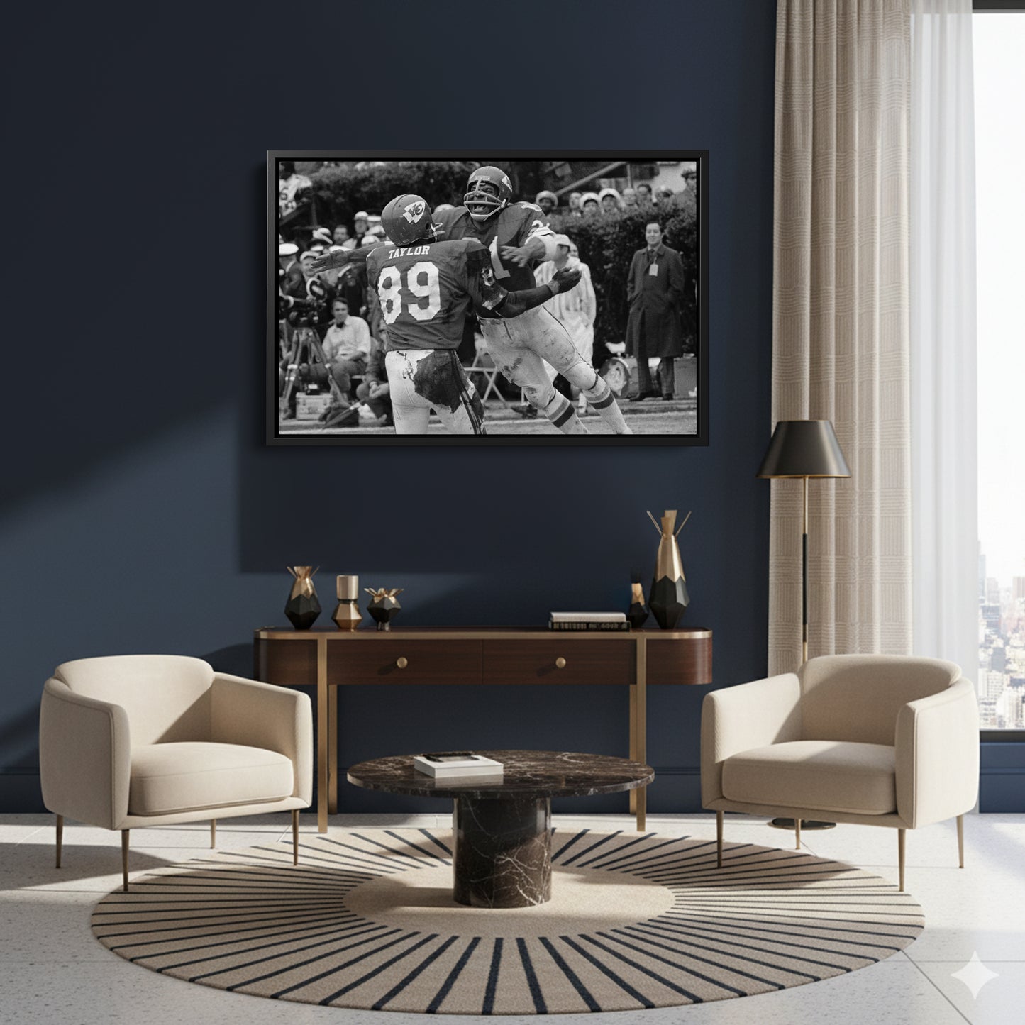 65 Toss Power Trap Chiefs vs. Vikings Canvas Wall Art Decor - NFL Iconic Moment