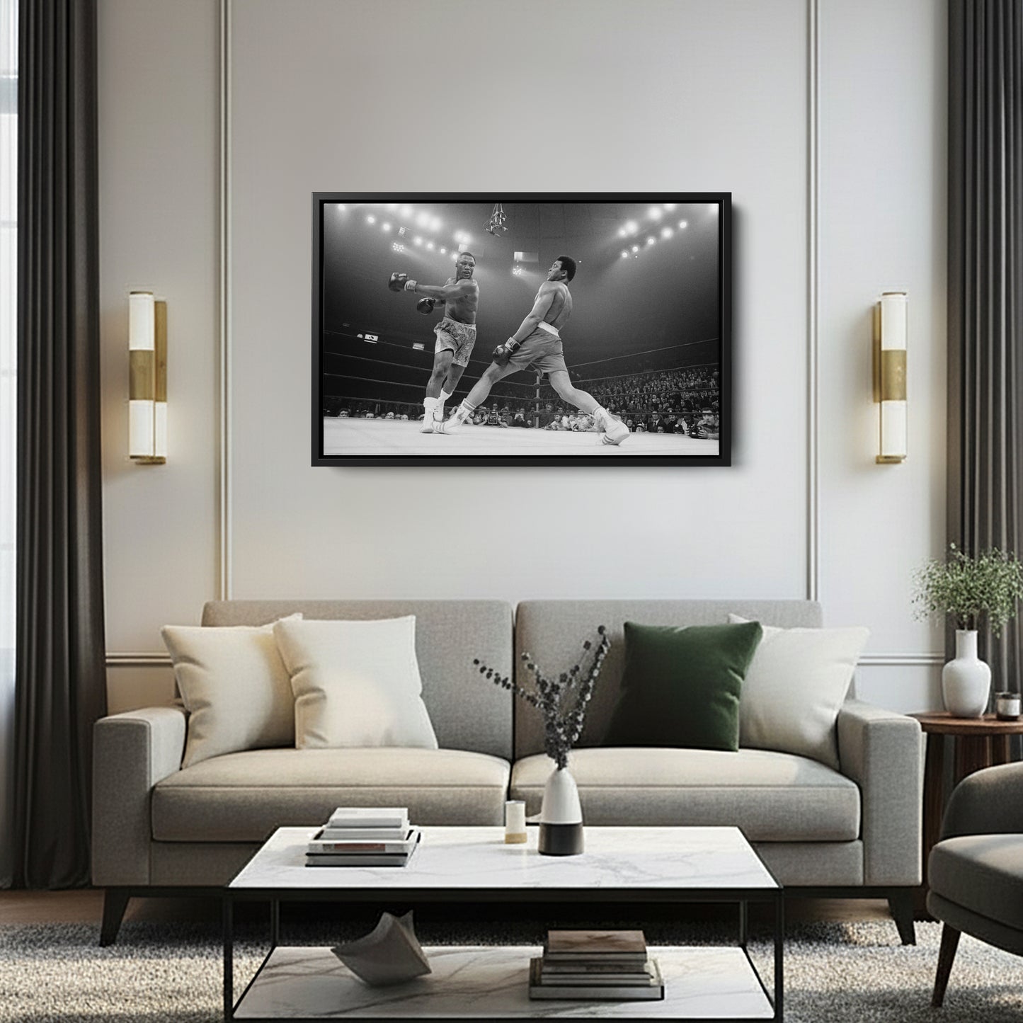 Muhammad Ali Boxing Knockout Canvas Art – Legendary Sports Fans Decor