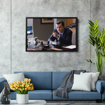 The Wolf of Wall Street Leonardo DiCaprio Movie Canvas Art – Timeless Cinematic Moment Decor