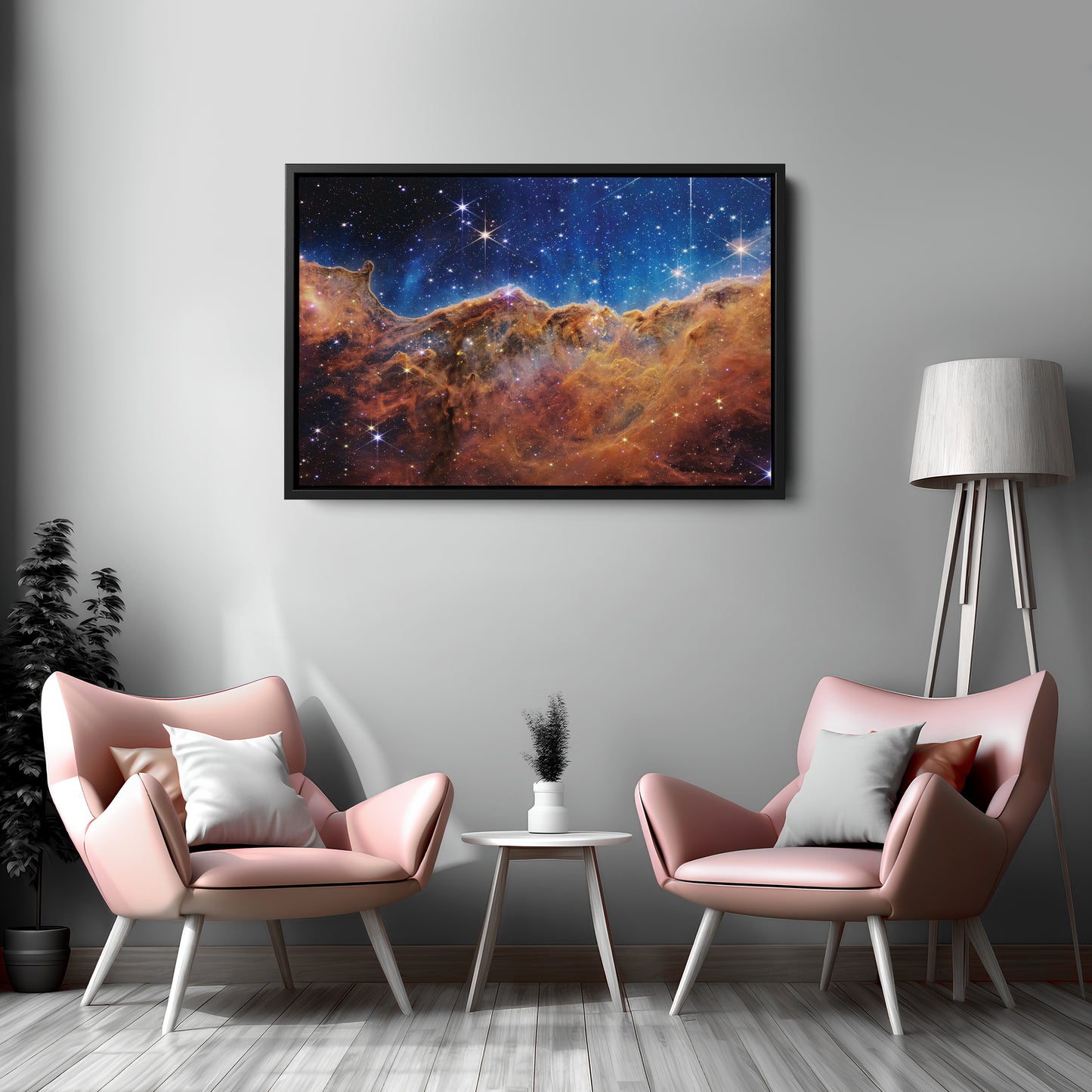 Carina Nebula NASA Deep Field Canvas Wall Art Decor - Stunning Space Art