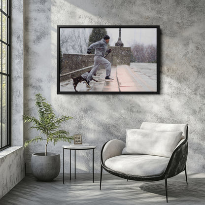 Rocky Balboa Boxing Canvas Wall Art – Legendary Movie Icon Decor