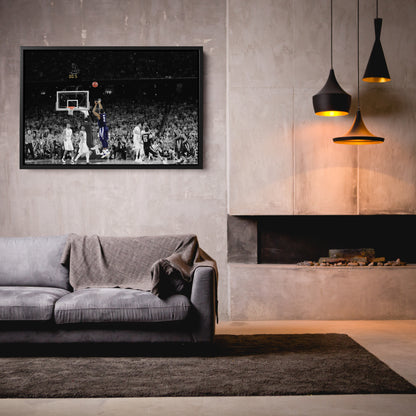 Kris Jenkins Buzzer Beater Villanova vs. North Carolina Canvas Wall Art Decor - NCAA Champion Art