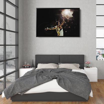 LeBron James Basketball Effect Canvas Wall Art – King’s Legacy Poster