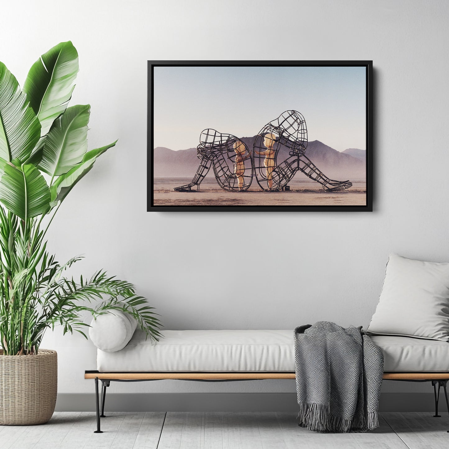 Two People Turning Their Backs by Alexander Milov Canvas Art - Modern Decor