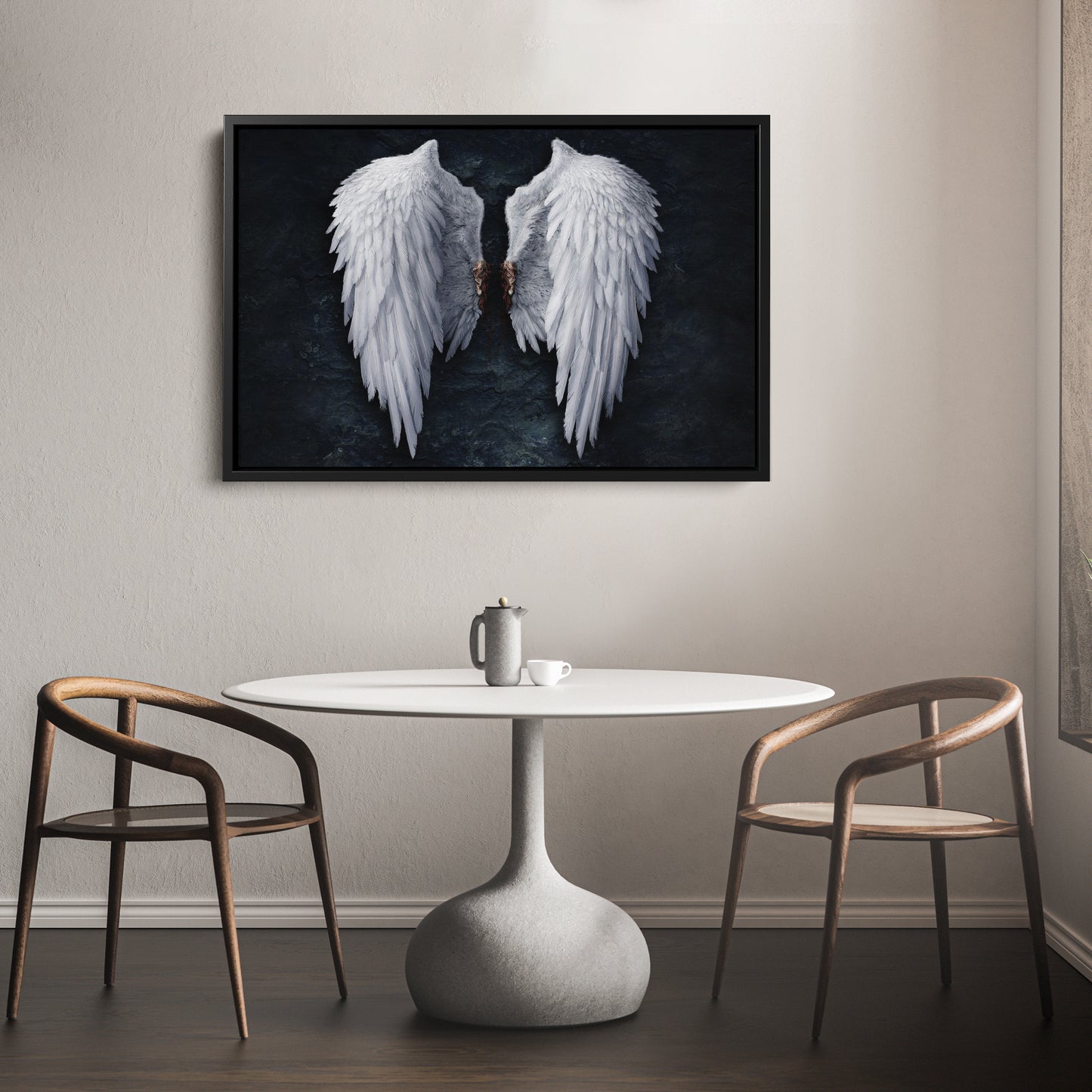 Banksy Angel White Wings Canvas Wall Art – Iconic Urban Art Print