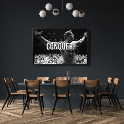 Arnold Schwarzenegger Bodybuilding Canvas Print – Wall Art for Man Cave & Home Decor