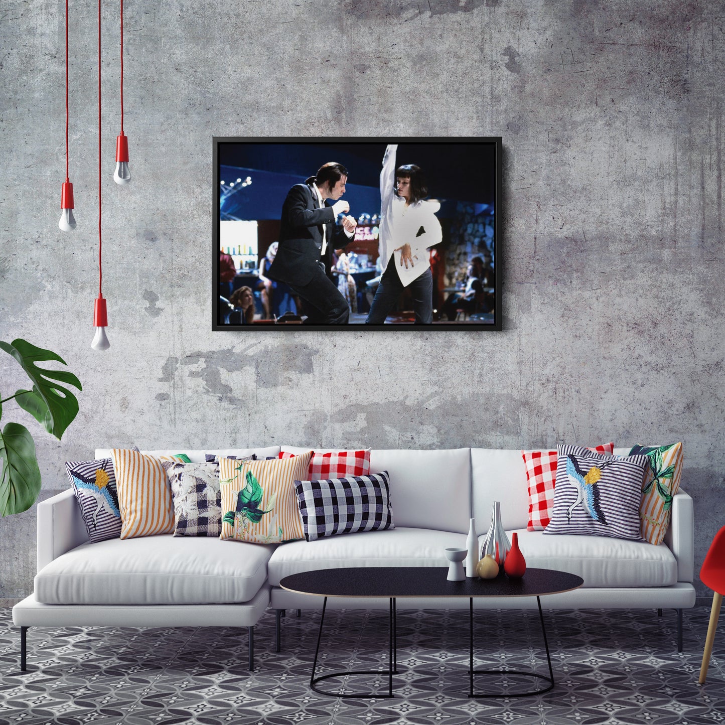 Pulp Fiction Dance Contest Canvas Wall Art – Timeless Movie Moment Decor