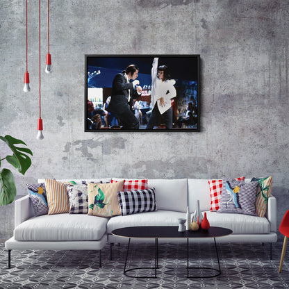 Pulp Fiction Dance Contest Canvas Wall Art – Timeless Movie Moment Decor