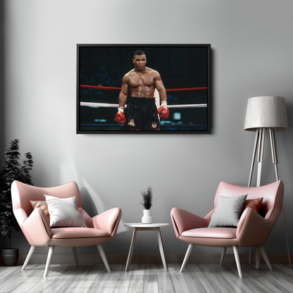 Mike Tyson Standing Poster – Iron Mike Boxing Canvas Art Wall Decor