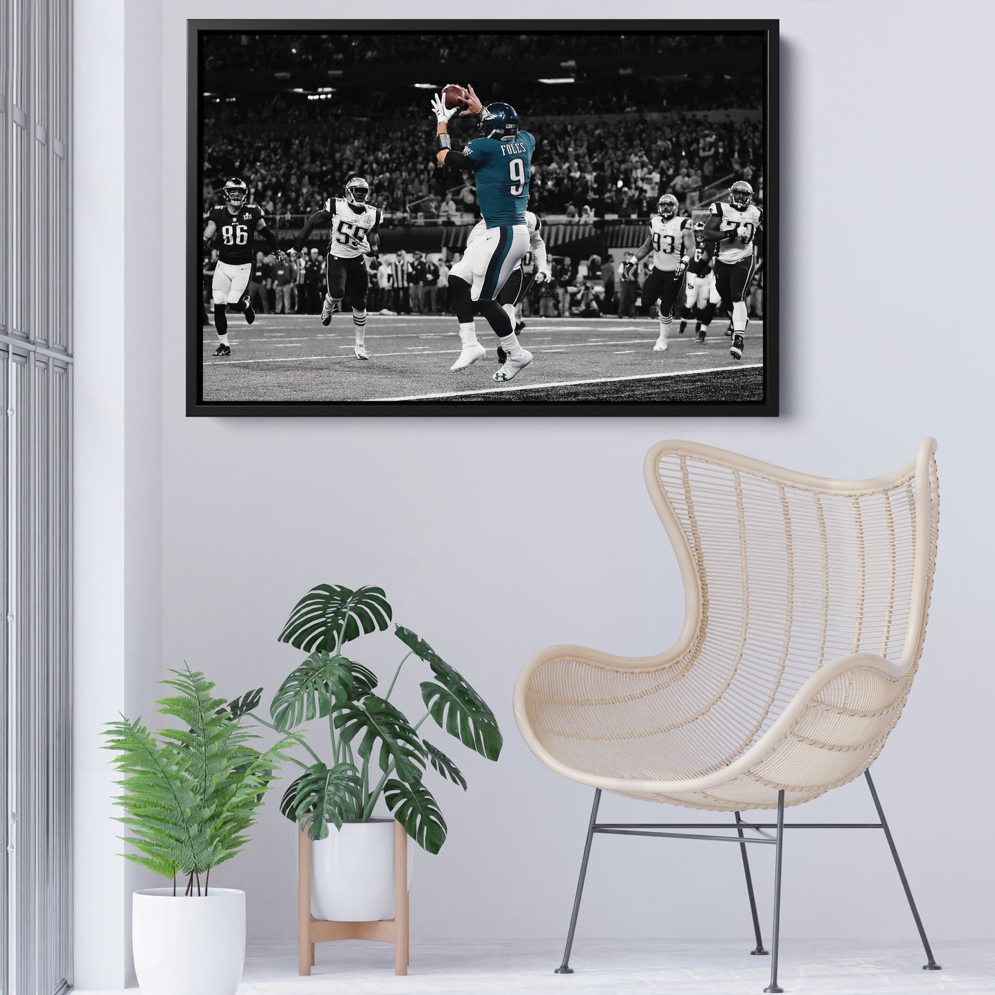 Nick Foles Super Bowl LII Philly Special Canvas Art - NFL Wall Decor