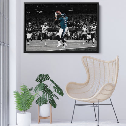 Nick Foles Super Bowl LII Philly Special Canvas Art - NFL Wall Decor