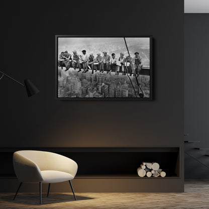 Lunch atop a Skyscraper New York Canvas Wall Art – Iconic Worker Print