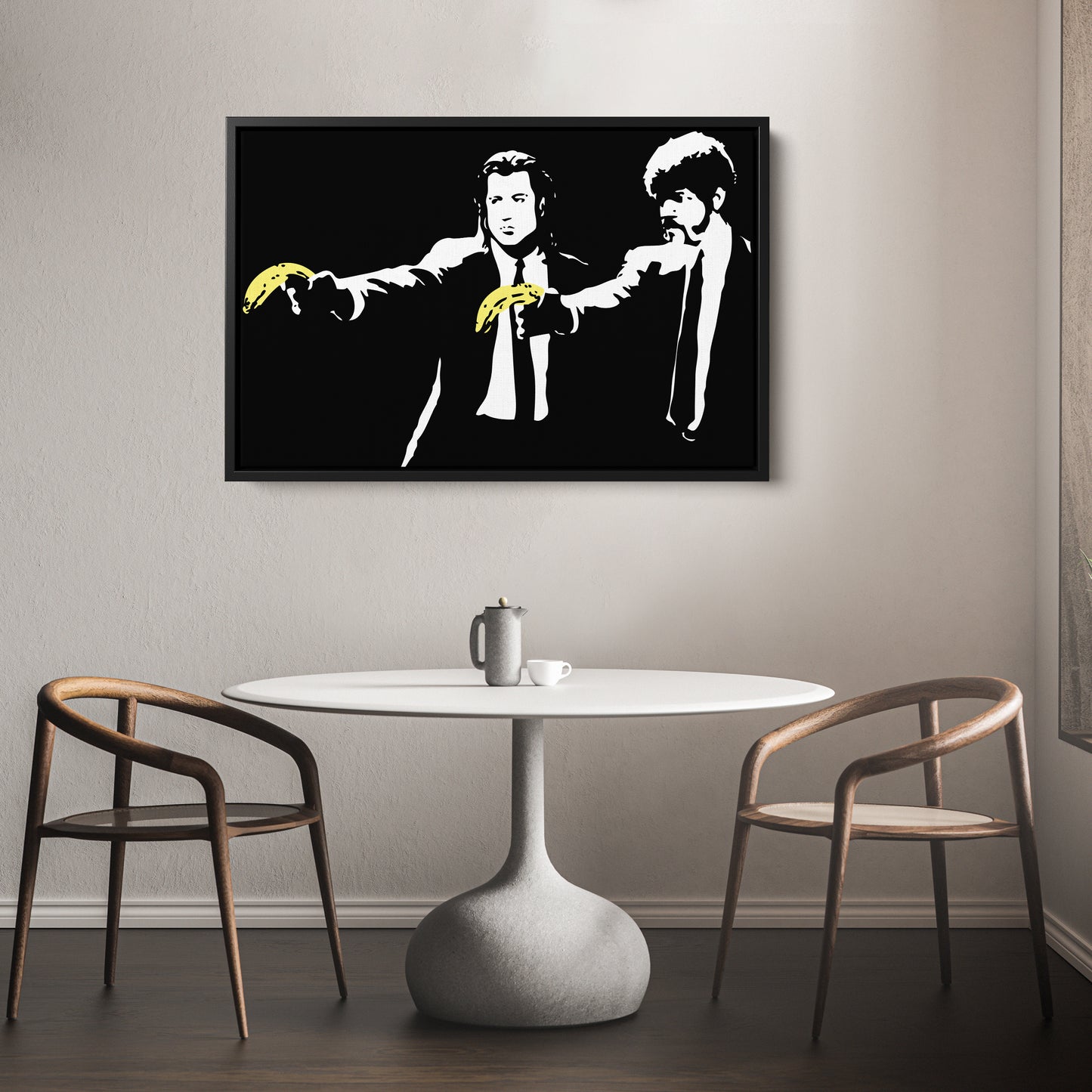 Pulp Fiction Banana Gun Canvas Wall Art – Iconic Movie Moment Decor