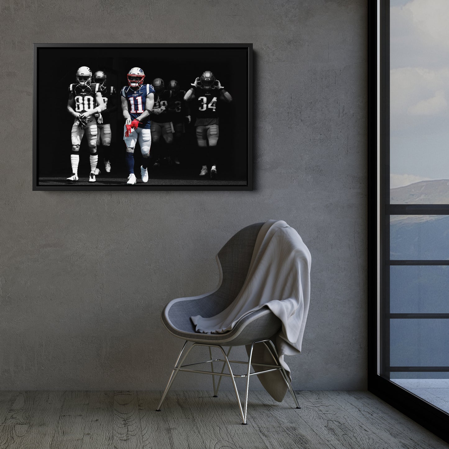 Julian Edelman New England Patriots Canvas Wall Art – NFL Hero Decor