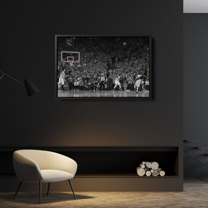 Kyrie Irving Game Winner vs Warriors Canvas Wall Art Decor - NBA Playoff Moment Art