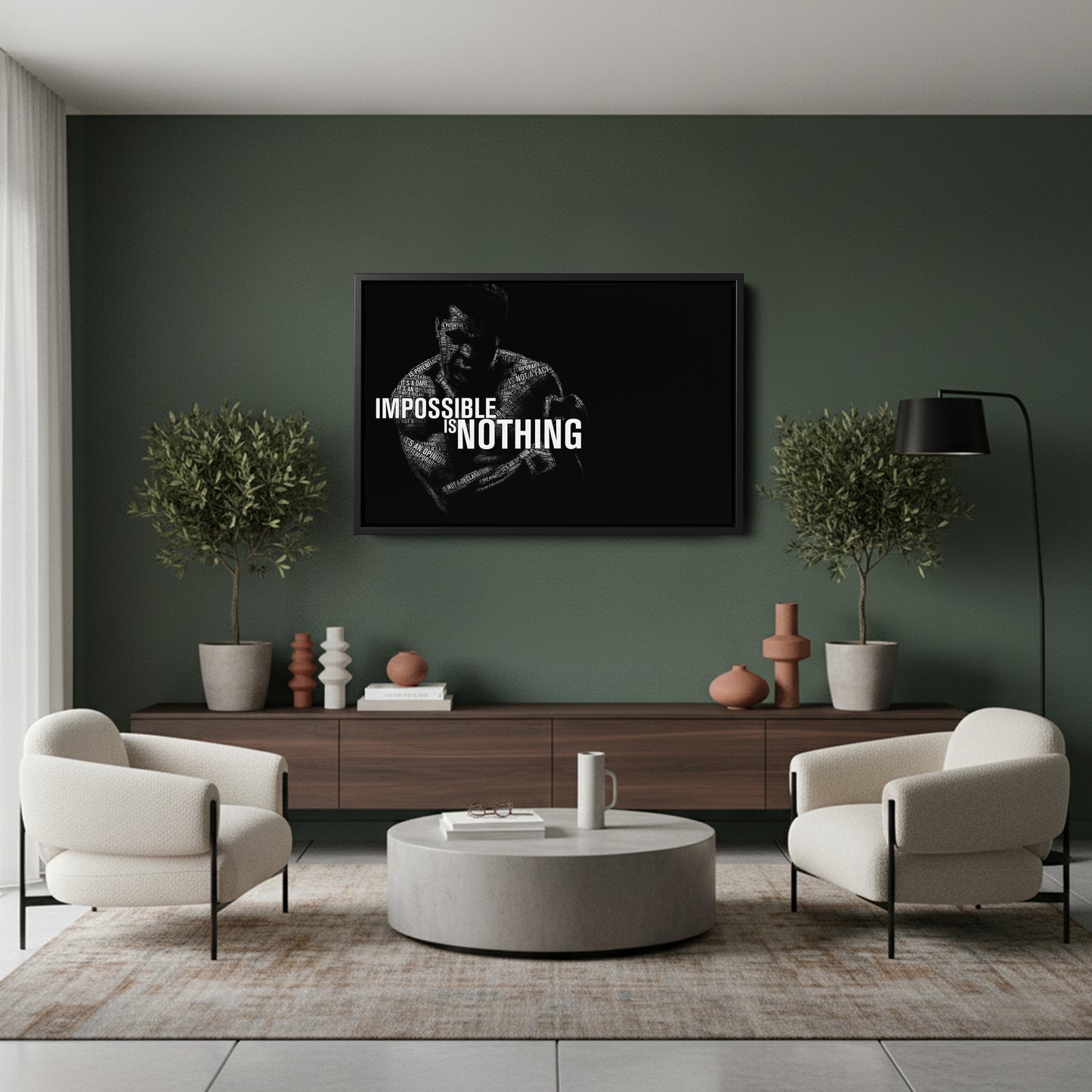 Muhammad Ali Boxing Quote Canvas Art – Iconic Fighter Decor