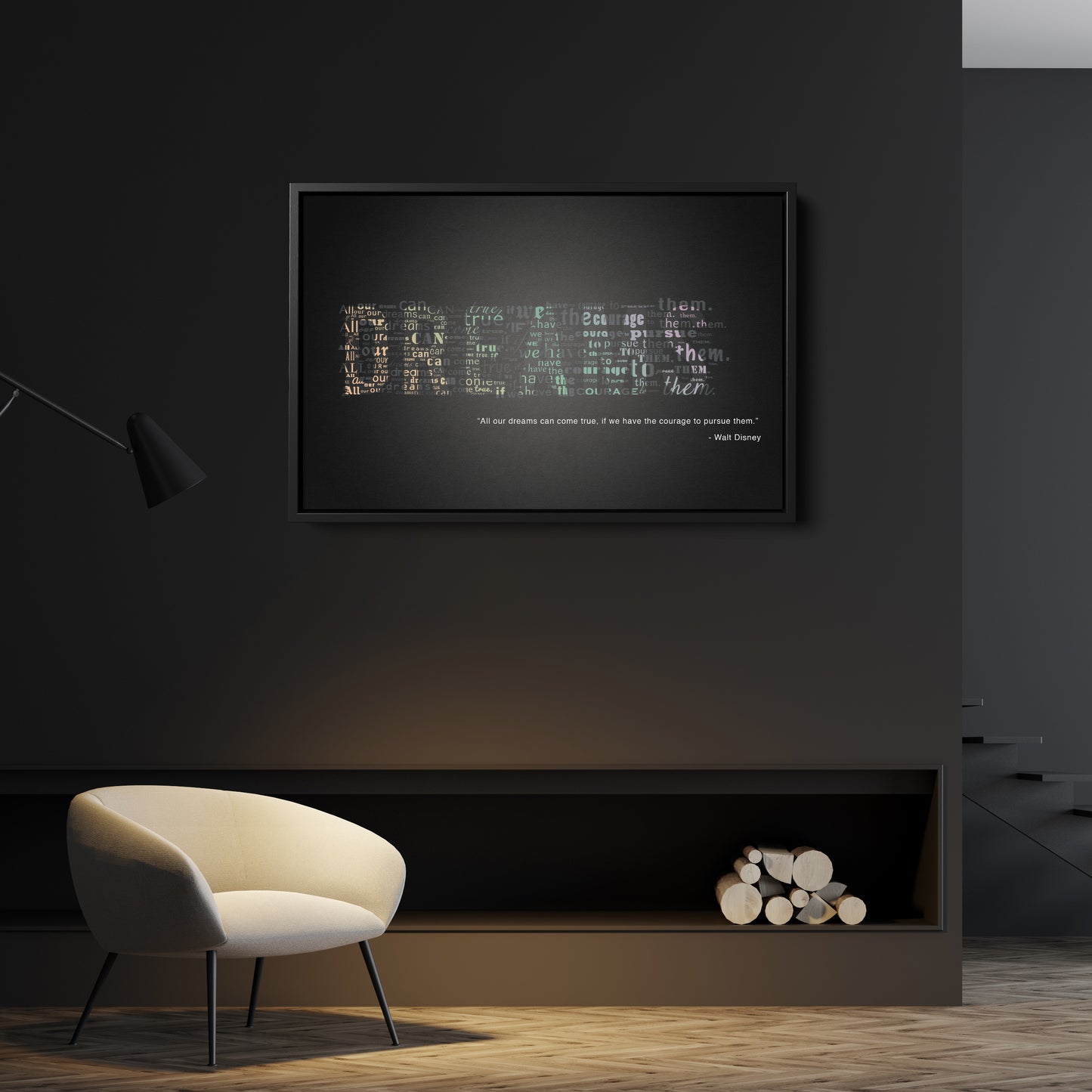 Motivational Quote - Canvas Wall Art Decor for Home & Office