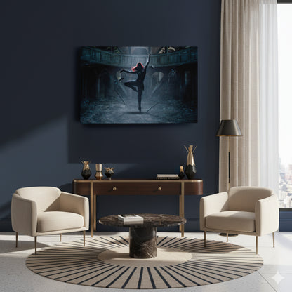 Black Widow Poster Marvel - Canvas Wall Art Decor