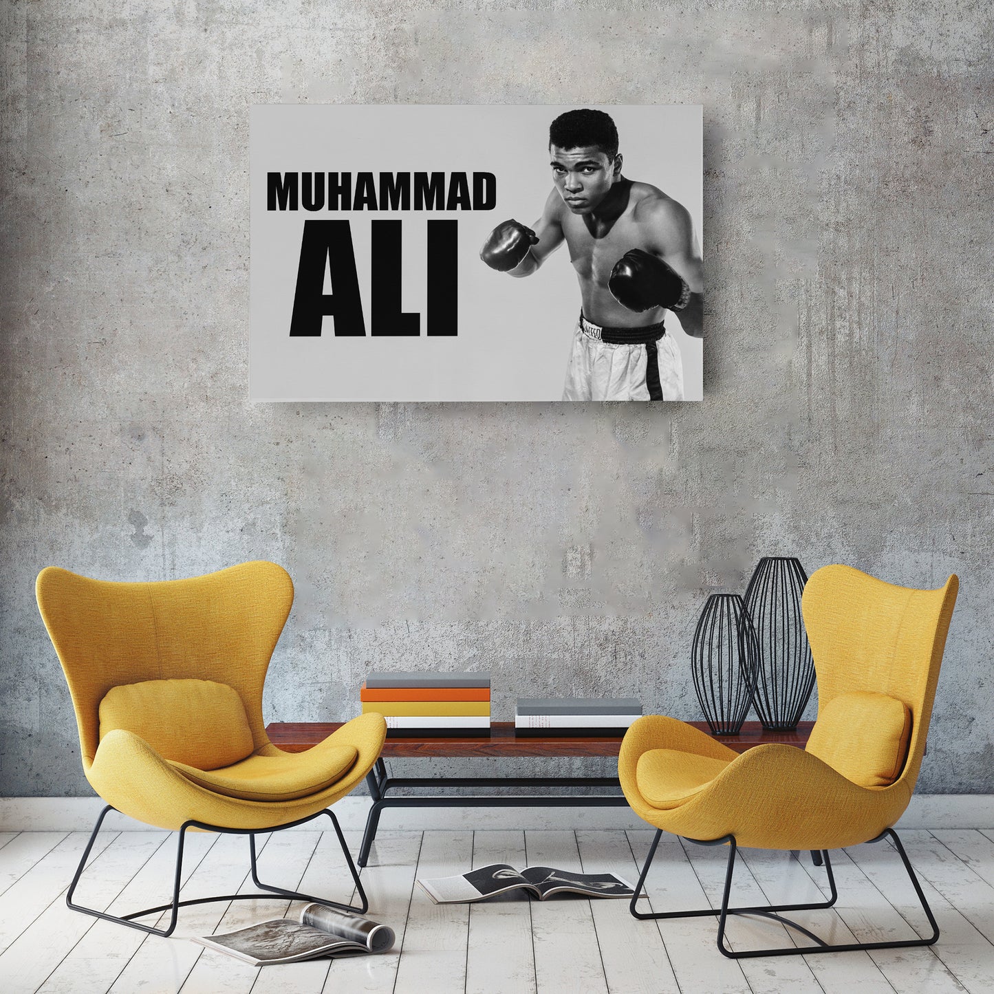 Muhammad Ali Young Canvas Wall Art – Boxing Legend Early Years Decor