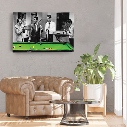 The Rat Pack - Playing Pool Canvas Wall Art Decor
