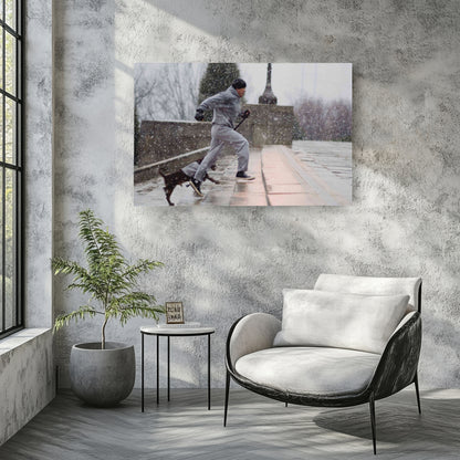 Rocky Balboa Boxing Canvas Wall Art – Legendary Movie Icon Decor