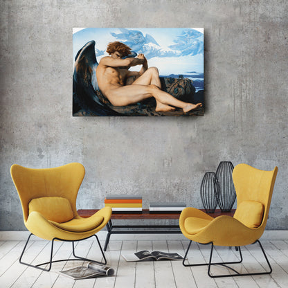 The Fallen Angel by Alexandre Cabanel Canvas Art - Vintage Art Decor