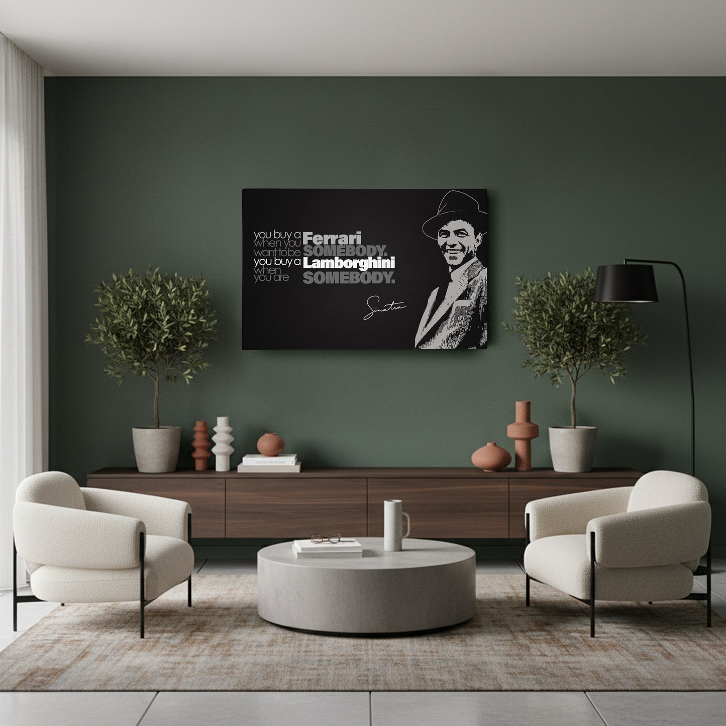 Frank Sinatra Motivational Quote Canvas Wall Art Decor - Timeless Music Icon Art