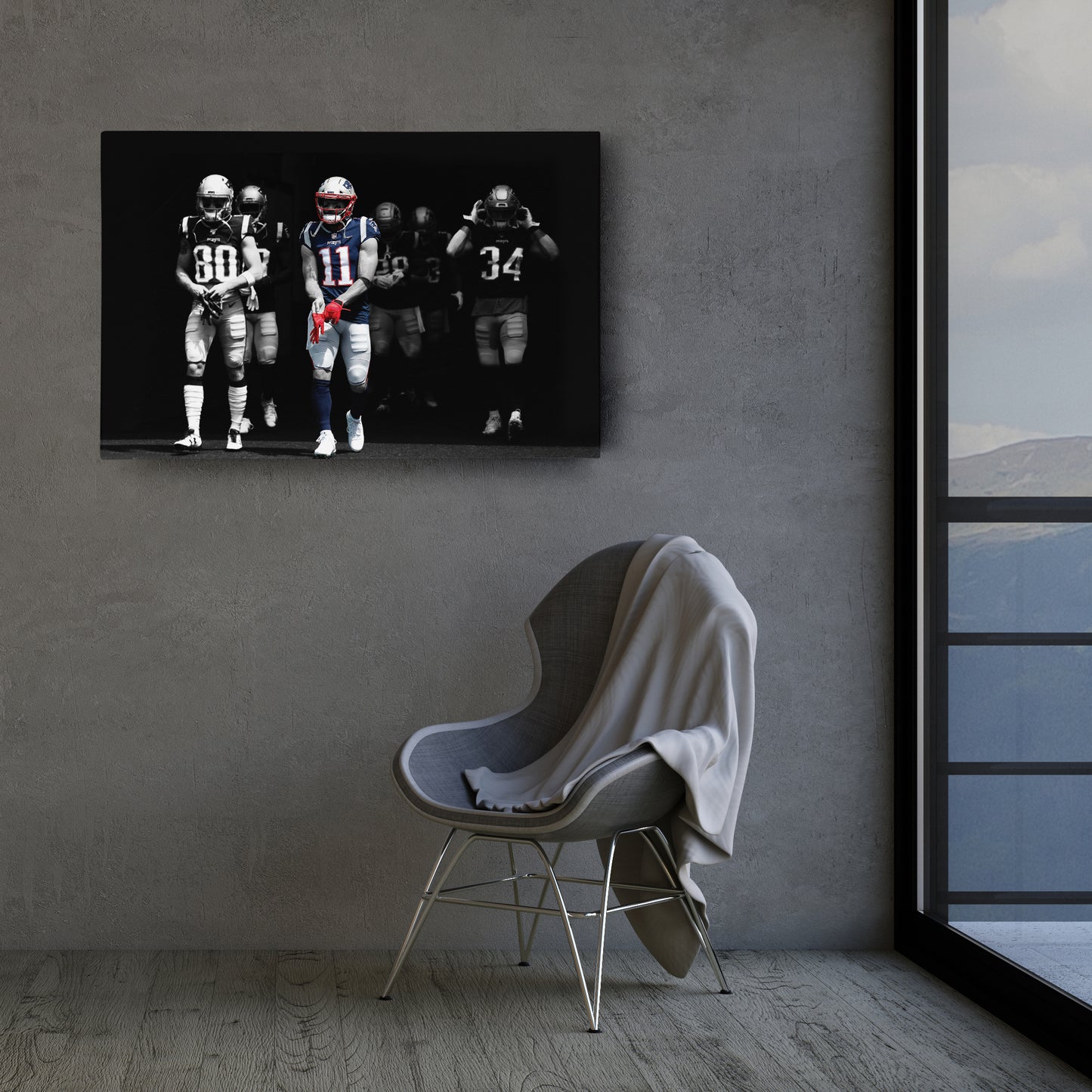 Julian Edelman New England Patriots Canvas Wall Art – NFL Hero Decor