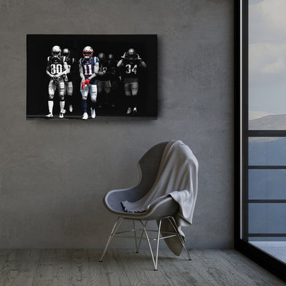 Julian Edelman New England Patriots Canvas Wall Art – NFL Hero Decor
