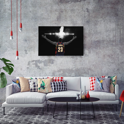 LeBron James Cleveland Cavaliers Canvas Wall Art – King’s Court Decor