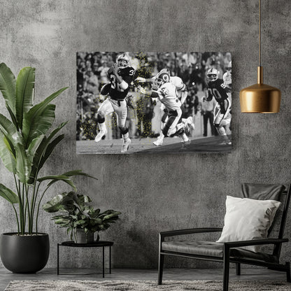 Marcus Allen Reverse Run Canvas Art - Raiders vs. Washington NFL Decor