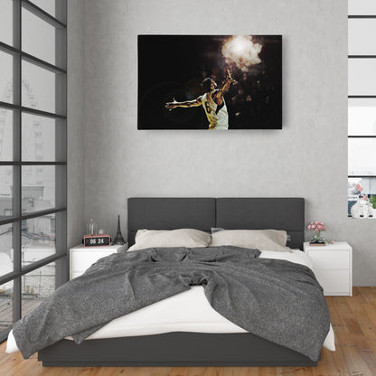 LeBron James Basketball Effect Canvas Wall Art – King’s Legacy Poster