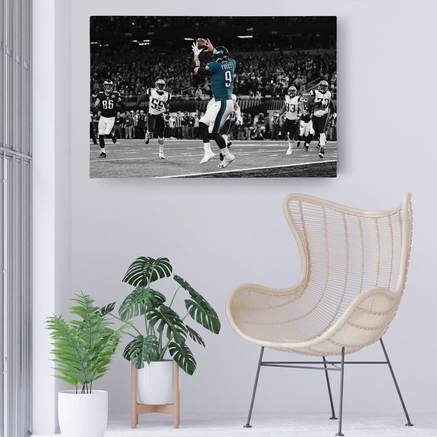 Nick Foles Super Bowl LII Philly Special Canvas Art - NFL Wall Decor