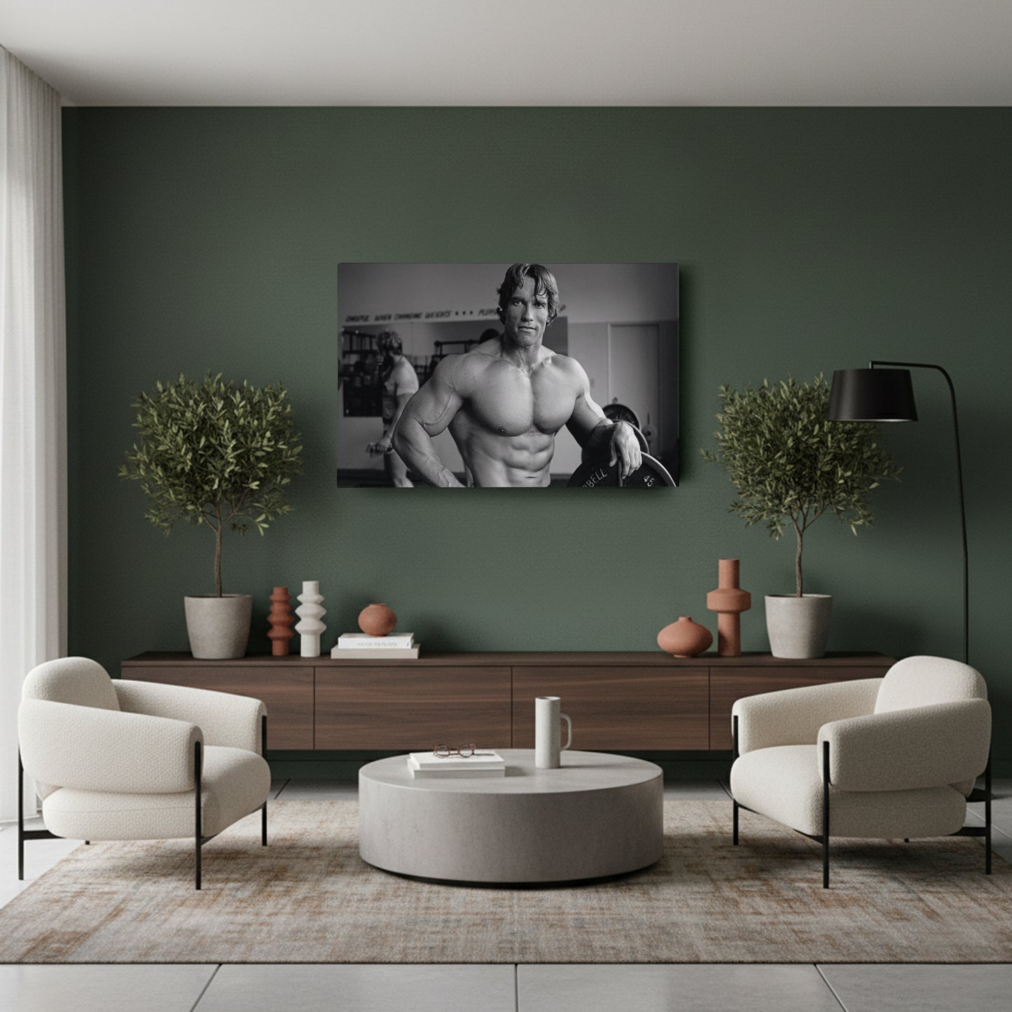 Arnold Schwarzenegger Poster Bodybuilding Canvas Wall Art Home Decor Framed Art