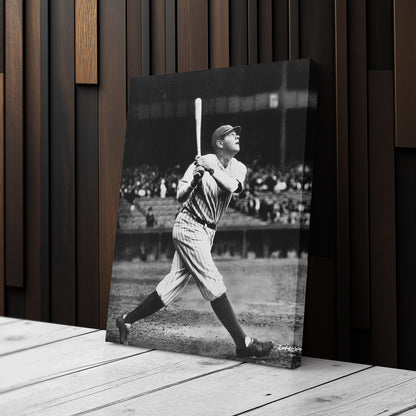Babe Ruth Classic Baseball Vintage Canvas Wall Art Decor - Timeless Sports Art