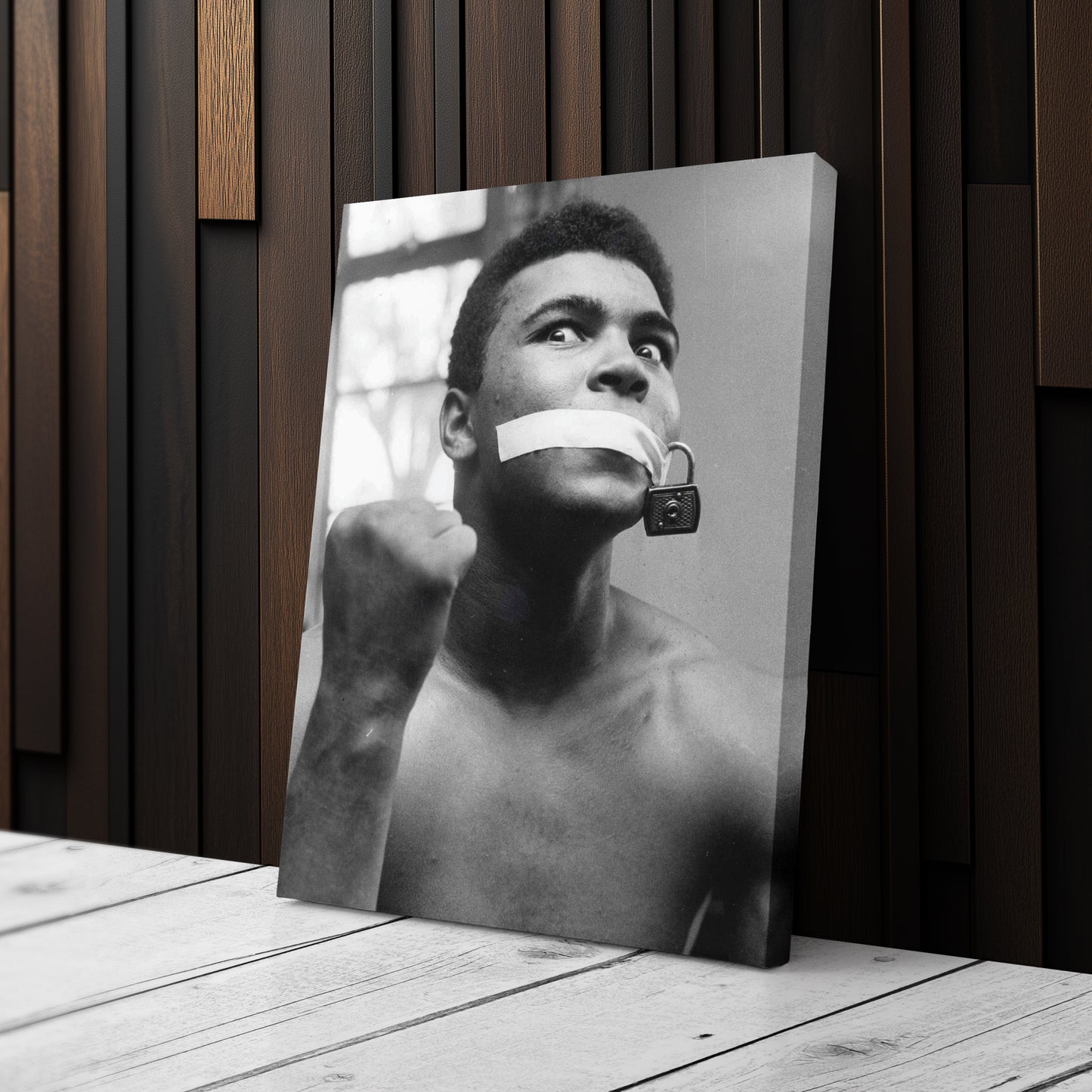 Muhammad Ali Boxing Silent Canvas Art – Legendary Fighter Decor