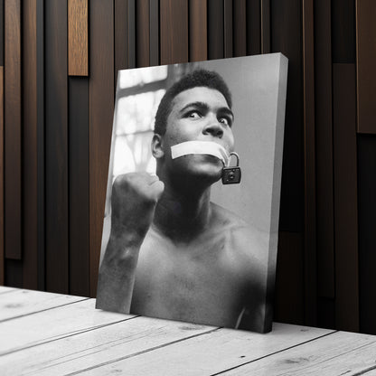 Muhammad Ali Boxing Silent Canvas Art – Legendary Fighter Decor