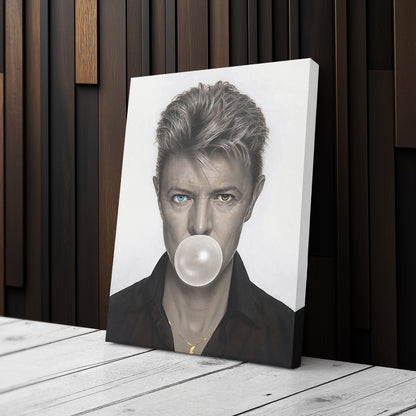 David Bowie Poster Chewing Gum Canvas Wall Art Home Decor Framed Art