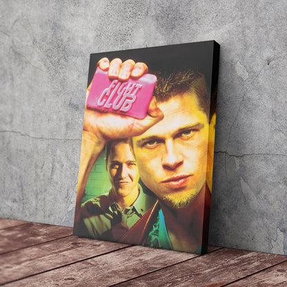 Fight Club Movie Canvas Wall Art – Iconic Movie Poster for Home